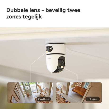 Imou Ranger Dual Pro 10 MP Sicherheitskamera (weiß, 2 x 5 MP, WiFi 6)