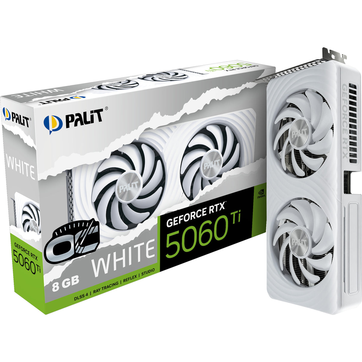 Palit Geforce RTX 5060 Ti OC weiß 8 GB Grafikkarte (weiß, DLSS 4, 3x Display Port, 1x HDMI 2.1)