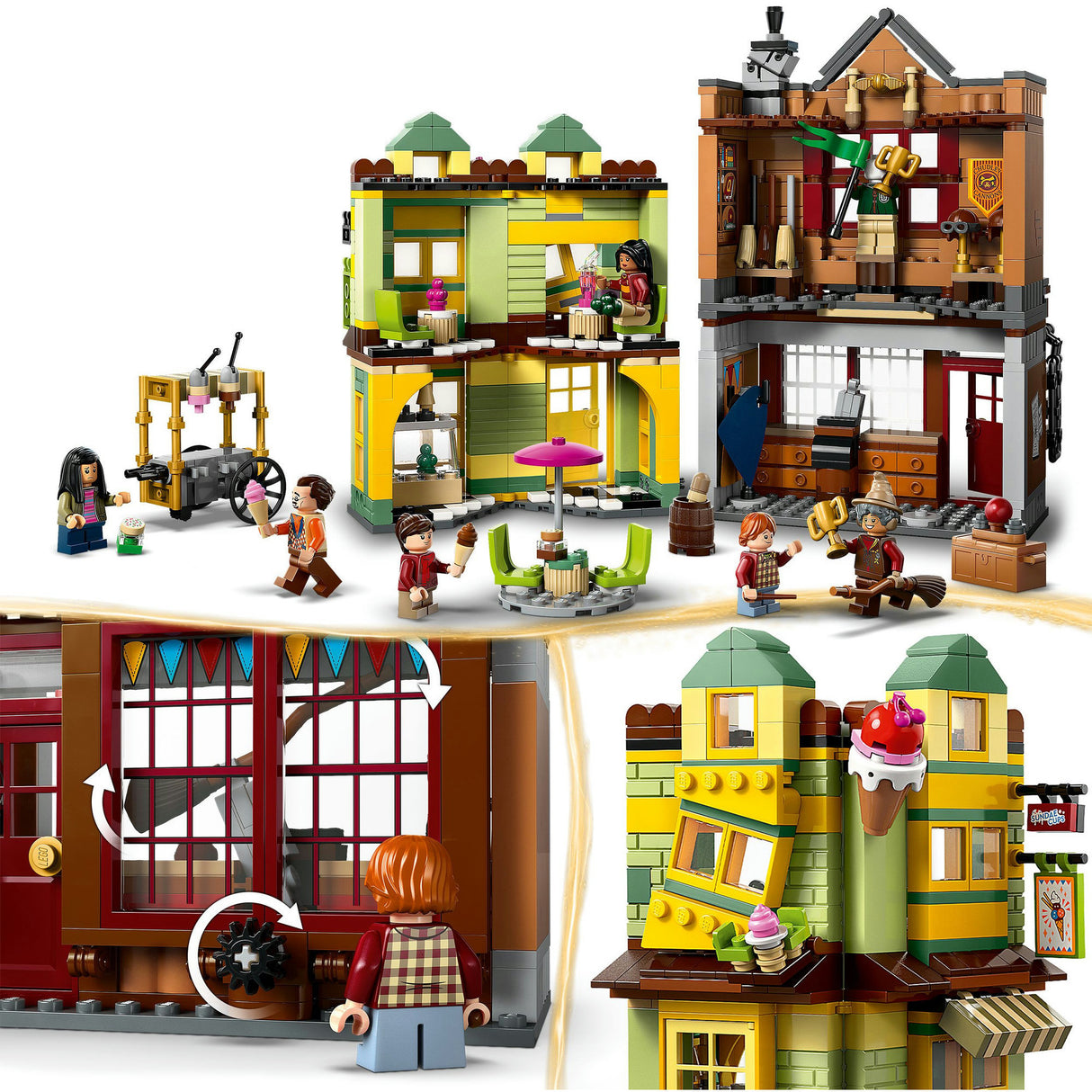 Lego 76452 Harry Potter Zwickelbinden, Quidditchpalast und Eisdiele