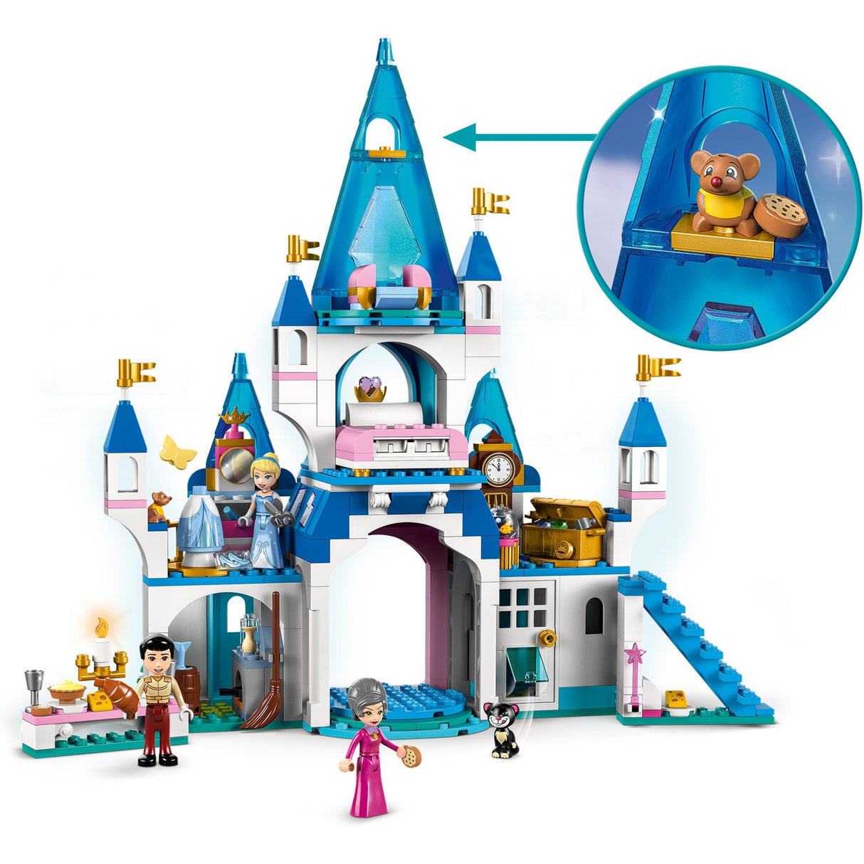 Lego Lego Prinzessin 43206 Das Schloss von Aschenputtel und der Prinz