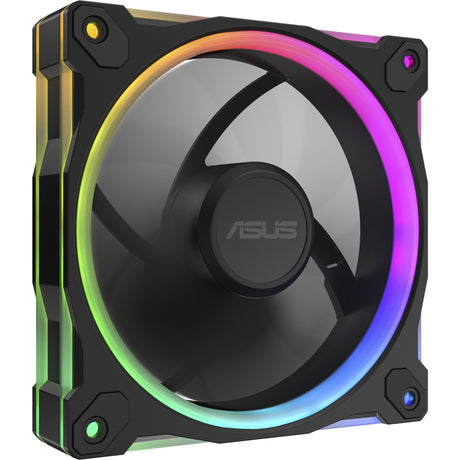 Asus Prime Mr120 ArGB Lüfter – Dreierpack Gehäuselüfter (schwarz, 3 Stück, 120 x 120 x 28 mm, 3 Stück)