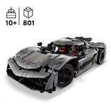Lego Technic 42173 Koenigsegg Jesko Absolut Grey Hypercar