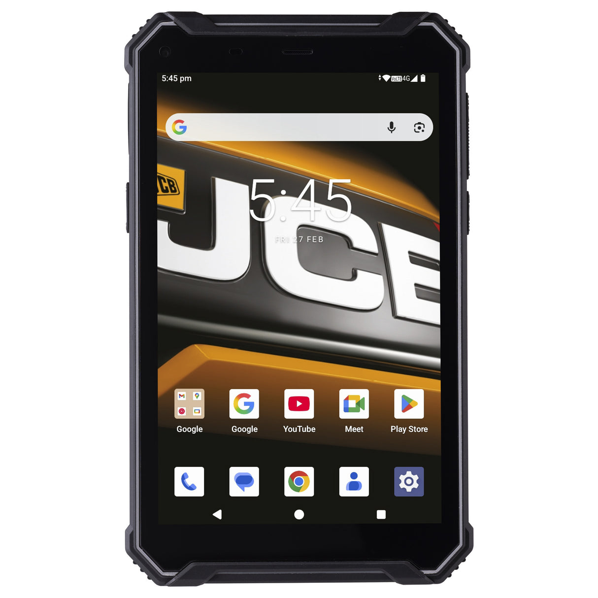 Jcb tough tablet t1 (zwart | 128 gb | android 16 | wi-fi 5 | 4g)