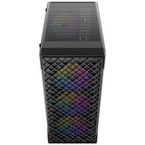 Antec VX320 ArGB Midi-Tower-Gehäuse (schwarz | 3x USB-A | gehärtetes Glas)
