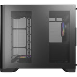 Antec C5 Curve Argb Midi-Tower-Gehäuse (schwarz | 2x USB-A | 1x USB-C | gehärtetes Glas)