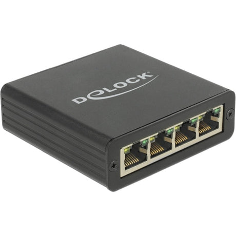 Delock USB 3.0 > 4x Gigabit LAN Adapter (schwarz, 80 Zentimeter)