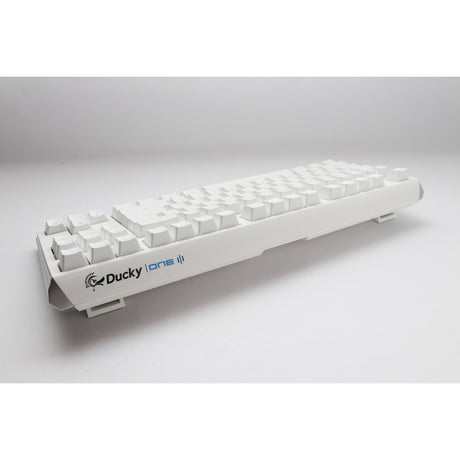 Ducky One 3 Classic Pure White TKL RGB mechanische Tastatur (weiß, US-Layout (QWERTY), Cherry MX Speed Silver, 80 % (TKL), RGB-LEDs, Double-Shot PBT, Hot-Swap-fähig, Quack-Mechanik)
