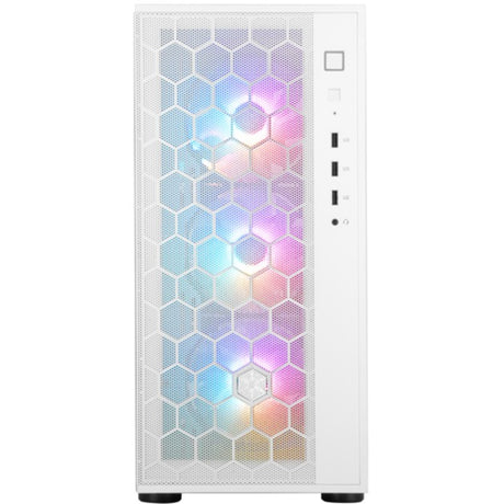 Silverstone Fara R1 Pro V2 Midi-Tower-Gehäuse (weiß | 3x USB-A | gehärtetes Glas)