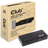 Club 3D HDMI 2.0 UHD Switchbox 4 Ports Adapter (Schwarz, CSV-1370)