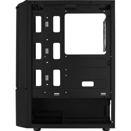Aerocool Quantum Mesh v3 Midi-Tower-Gehäuse (schwarz grau | 3x USB-A | RGB | Fenster)
