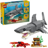 Lego Bauspielzeug „Wilder Hai mit Schatztruhe“ (31381)