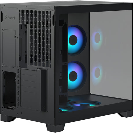 Fractal Design Pop 2 Vision RGB Midi-Tower-Gehäuse (schwarz | 1x USB-A | 1x USB-C | RGB | gehärtetes Glas)