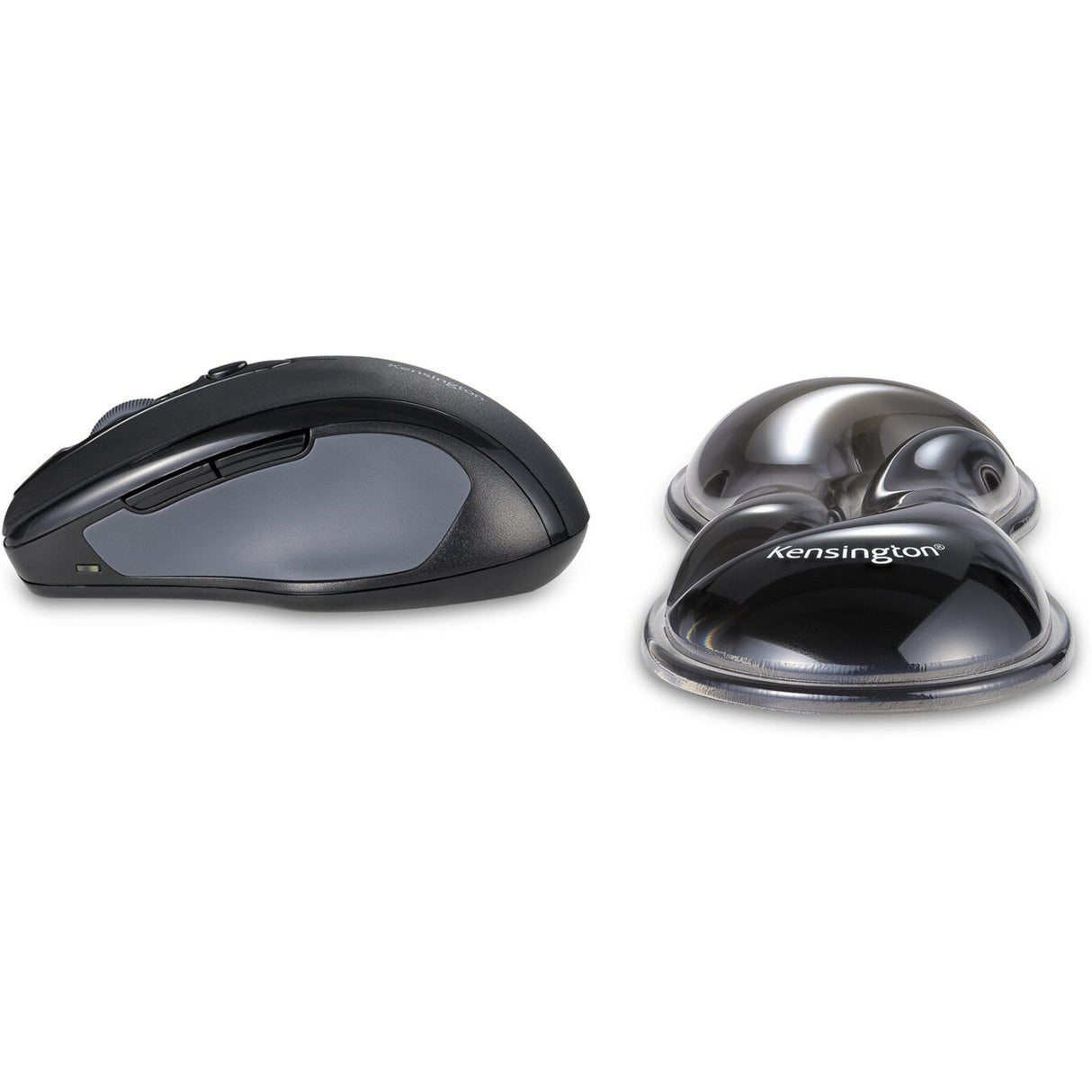 Kensington Slim Duo Gel-Maus-Trackball-Handgelenkauflage (Grau-Schwarz)