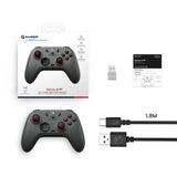 Gamesir Nova 2 Lite Multiplattform-Wireless-Gamecontroller (Dunkelgrau, Switch, PC, Android und iOS, Bluetooth 2,4 GHz USB)