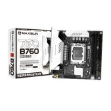 Maxsun ms-terminator b760bkb d5 wifi socket 1700 moederbord (zwart, raid, 2.5 gb-lan, wlan, bt, sound, µatx)