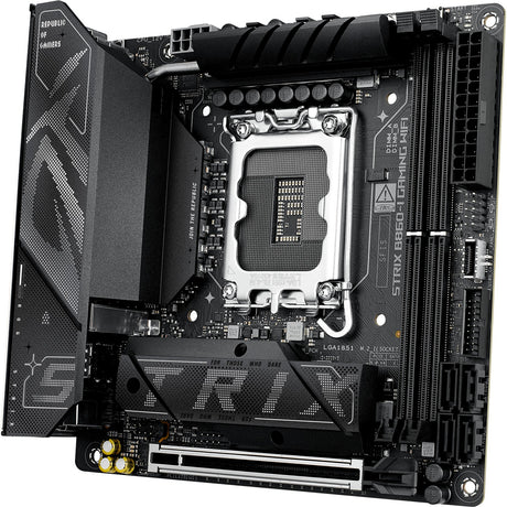 Asus ROG Strix B860-I Gaming WiFi Sockel 1851 Mainboard (RAID, 2,5 GB-LAN, WiFi 7, BT, Sound, Mini-ITX)