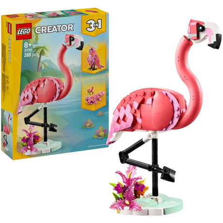 Lego® Creator 3in1 Wildtiere: Rosa Flamingo-Set – 31170