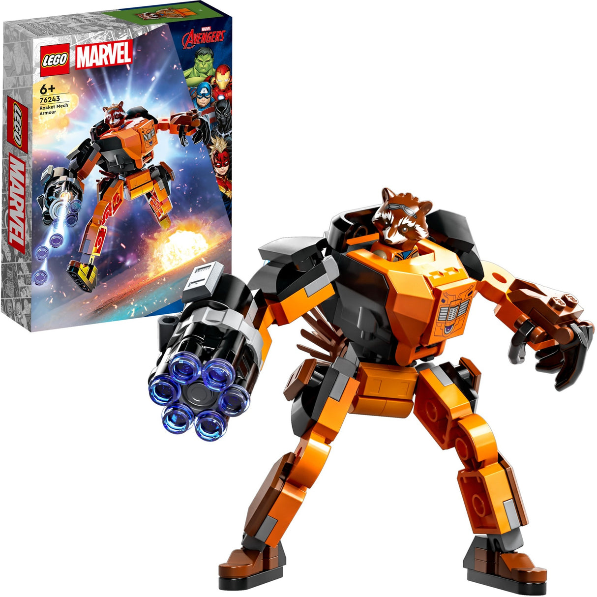 Lego Marvel – Raketen-Mech-Rüstungsbauspielzeug (76243)