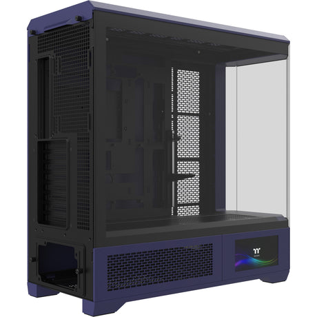 Thermaltake View 600 tg Future Dusk Big Tower Gehäuse (lila schwarz | 2x USB-A | 1x USB-C | gehärtetes Glas)