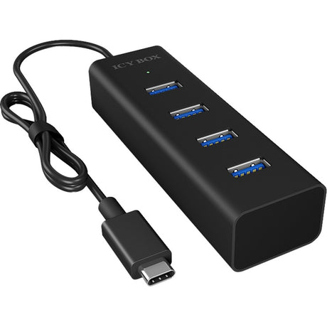 Icy Box ib-hub1409-c3 USB-Hub (schwarz, 4x USB-A 3.2 (5 Gbit s), 1x USB-C 3.2 (5 Gbit s))