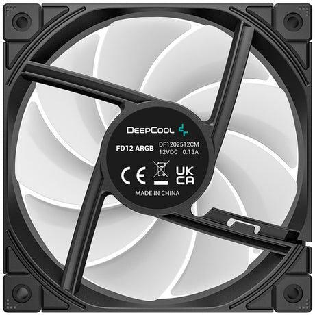 Deepcool fd12 argb Gehäuselüfter (schwarz, 3 Stück, 120 x 120 x 25 mm, PWM, 3 Stück, 4-poliger PWM-Lüfteranschluss)