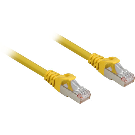 Sharkoon Netzwerkkabel SFTP, RJ-45 mit Cat.6a (gelb, 1 Meter, halogenfrei)