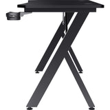 Trust GXT 712 Dynamus Gaming-Tisch Gaming-Schreibtisch (schwarz)