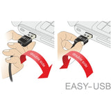 Delock USB2.0 A 90 °> USB Micro-B
