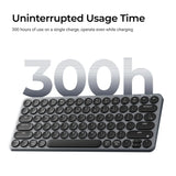 Keychron b3 pro-k8 toetsenbord (wit, us lay-out (qwerty), scissor switches, 75%, abs keycaps, 2.4 ghz | bluetooth | usb)