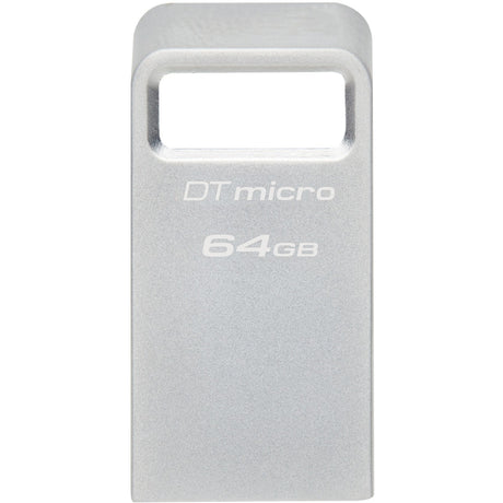 Kingston Data Traveler Micro 64 GB USB-Stick (Silber, dtmc3g2 64 GB, USB 3.2 Gen 1)