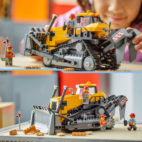Lego® City Gelber Bulldozer, Baustellenfahrzeug – 60466