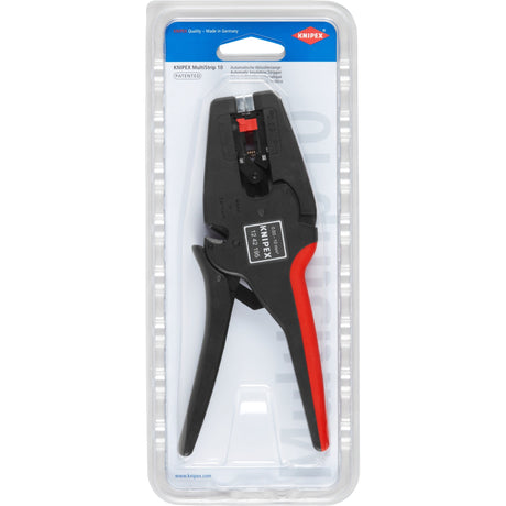 Knipex Multistrip 10 automatische Abisolierzange 1242195 (schwarz rot)