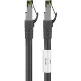 Goobay Netzwerkkabel Kat.8.1 s FTP (schwarz, 0,5 Meter)