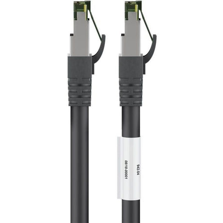 Goobay Netzwerkkabel Kat.8.1 s FTP (schwarz, 0,5 Meter)