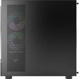 Montech xr Midi-Tower-Gehäuse (schwarz | 2x USB-A | 1x USB-C | RGB | gehärtetes Glas)