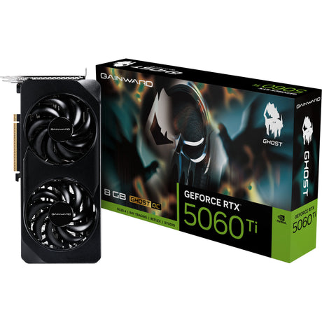 Gainward GeForce RTX 5060 Ti Ghost OC 8GB Grafikkarte (3x DisplayPort, 1x HDMI 2.1, DLSS 4)