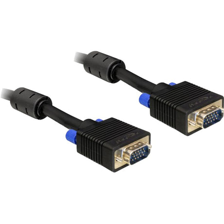 Delock Kabel SVGA Stecker-Stecker Kabel (schwarz, 5 Meter, 82559)