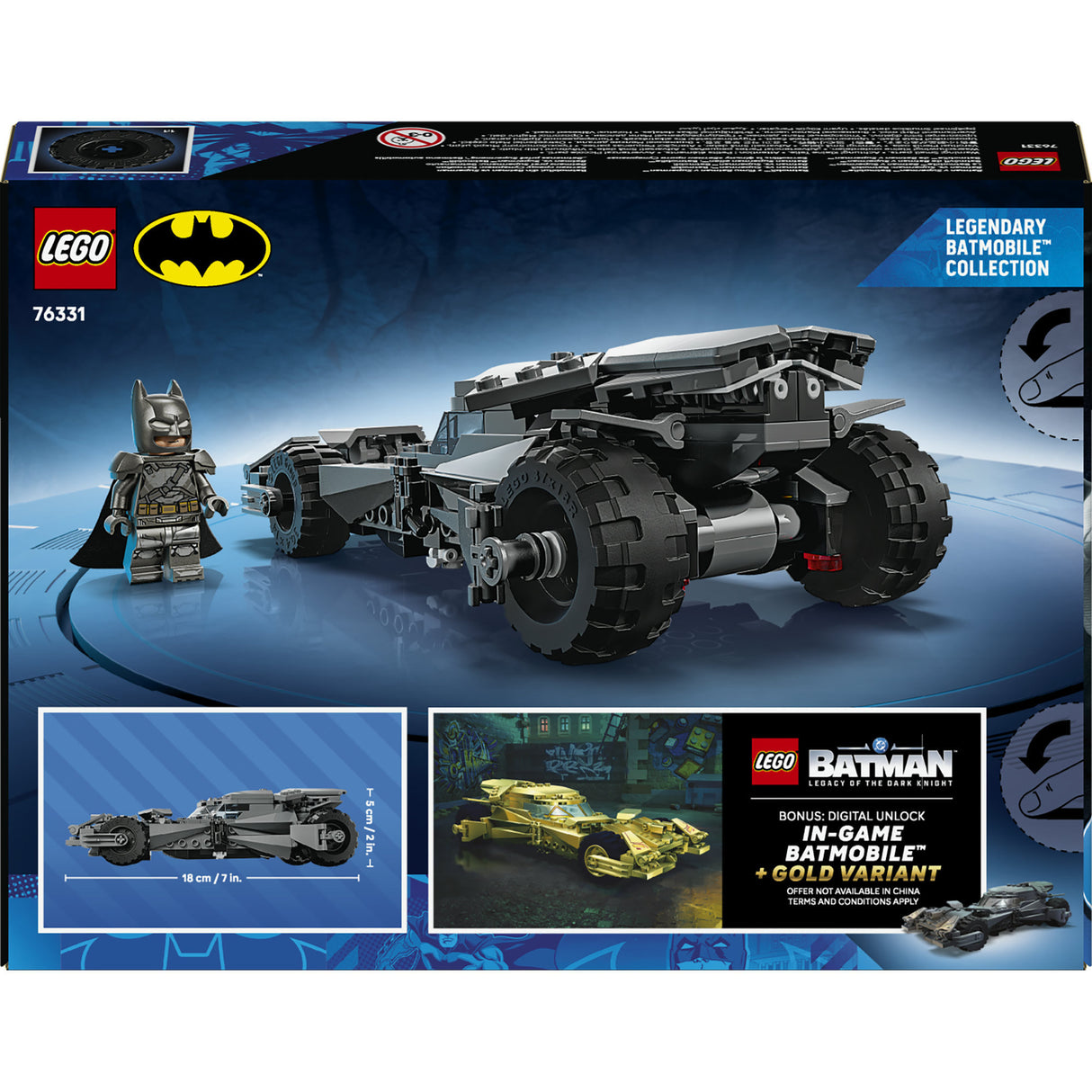 Lego super heroes 76331 batman v superman batmobile