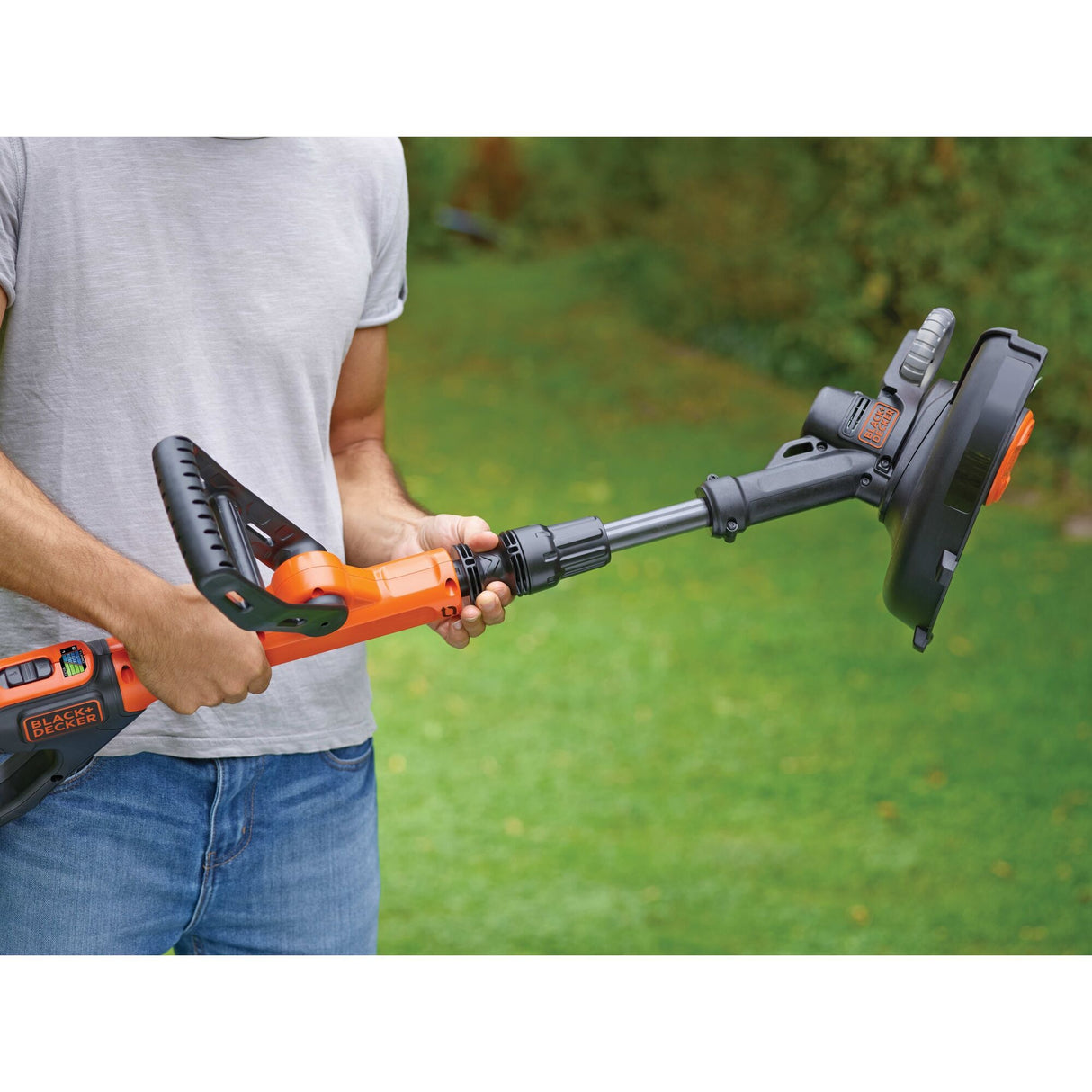 Black+decker Akku-Rasentrimmer stc1820pcb (orange schwarz, Akku nicht im Lieferumfang enthalten)