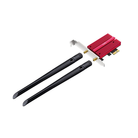 Cudy AX5400 Wi-Fi 6e Bluetooth 5.3 PCI-E WLAN-Adapter (Rot)