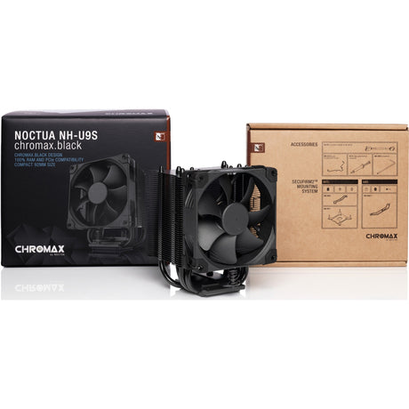 Noctua nh-u9s chromax.black CPU-Kühler (schwarz, 4-Pin-PWM-Lüfteranschluss)