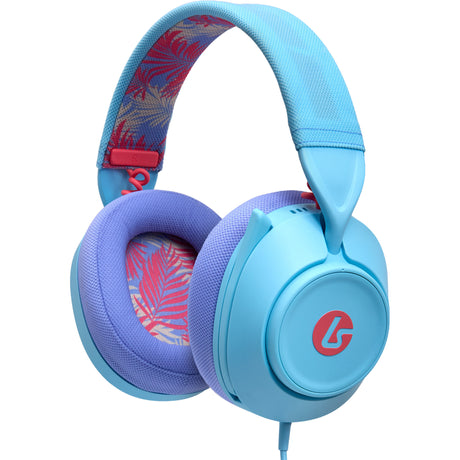 Powera Lucidsound LS10 Kabelgebundenes Gaming-Headset – Ocean Waves Over-Ear-Gaming-Headset (Hellblau Lila, Playstation 5, Playstation 4, Xbox Series