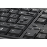 Kensington km150 eq kabelloses Desktop-Set, Desktop-Set (schwarz, US-Layout (QWERTY), Membran, 100 %, 1200 dpi)