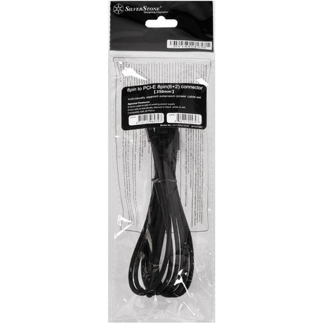 Silverstone-Verlängerungskabel sst-pp07-pcib (schwarz, 25 Zentimeter, pp07-pcib)