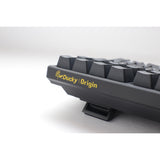 Ducky origin phantom black, toetsenbord (zwart, us lay-out, cherry mx red, hot swap, pbt double-shot keycaps)