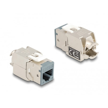 Delock Keystone Modul RJ45 Buchse auf LSA Cat 6a werkzeuglos, 8 Stück (mehrfarbig)
