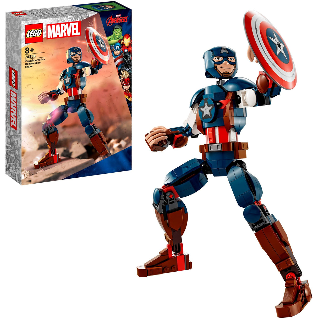 Lego Marvel – Captain America Baufigur Konstruktionsspielzeug (76258)