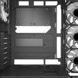 Sharkoon Elite Shark CA500 Midi-Tower-Gehäuse (schwarz | 2x USB-A | 1x USB-C | RGB | gehärtetes Glas)