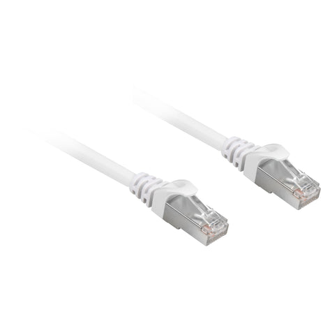 Sharkoon Patchkabel SFTP, RJ-45 mit Cat.6a (weiß, 0,25 Meter, halogenfrei)