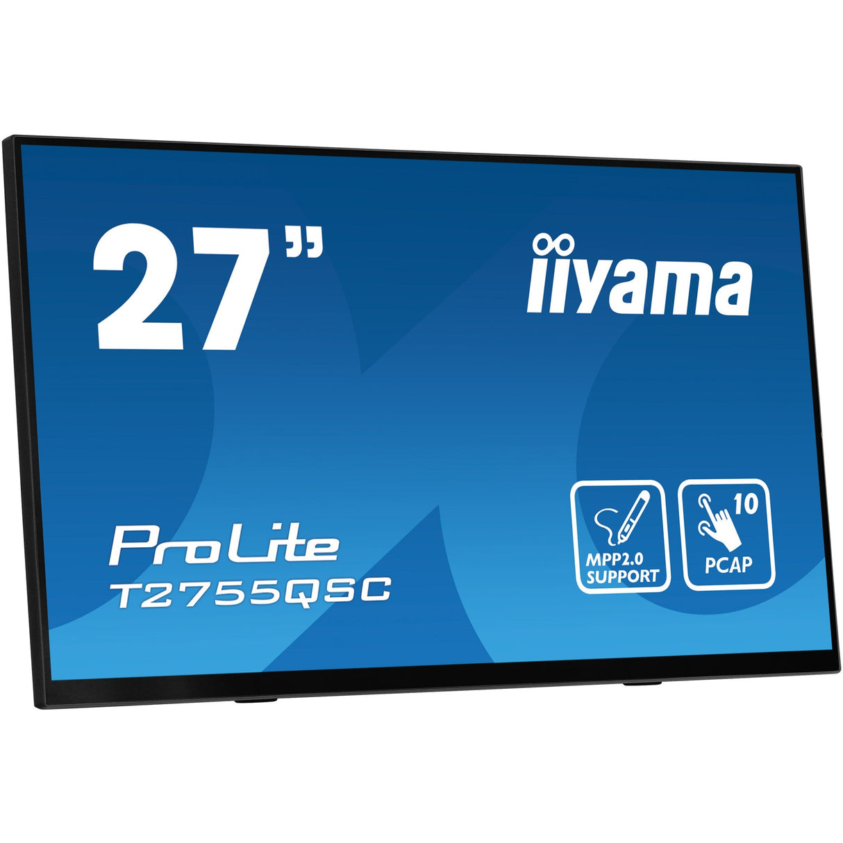 Iiyama Prolite T2755QSC-B1 27 Zoll Touchscreen-Monitor (schwarz, HDMI, Display-Port, 2x USB-A, USB-B)